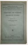 (EULER, LEONHARD.)  Eneström, Gustaf. Verzeichnis der Schriften Leonhard Eulers.  3 parts in 2 vols., bound in one.  1910-13
